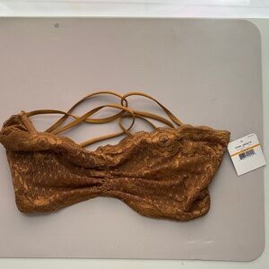 Free People Lace Bandeau in Brown